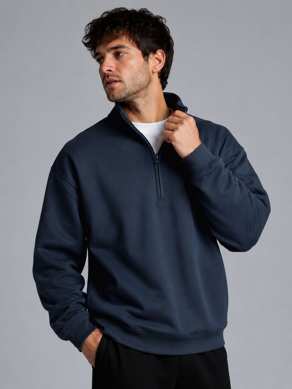 KYOTO INDIGO QUARTER ZIP 004