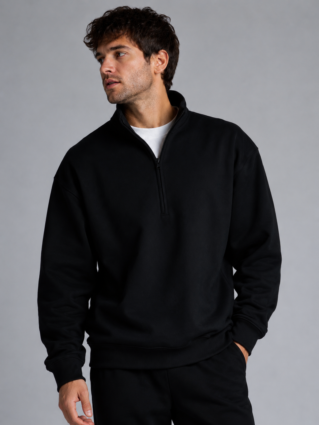VOLCANIC INK QUARTER ZIP 004