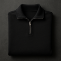 The Quarter-Zip - Raw Black
