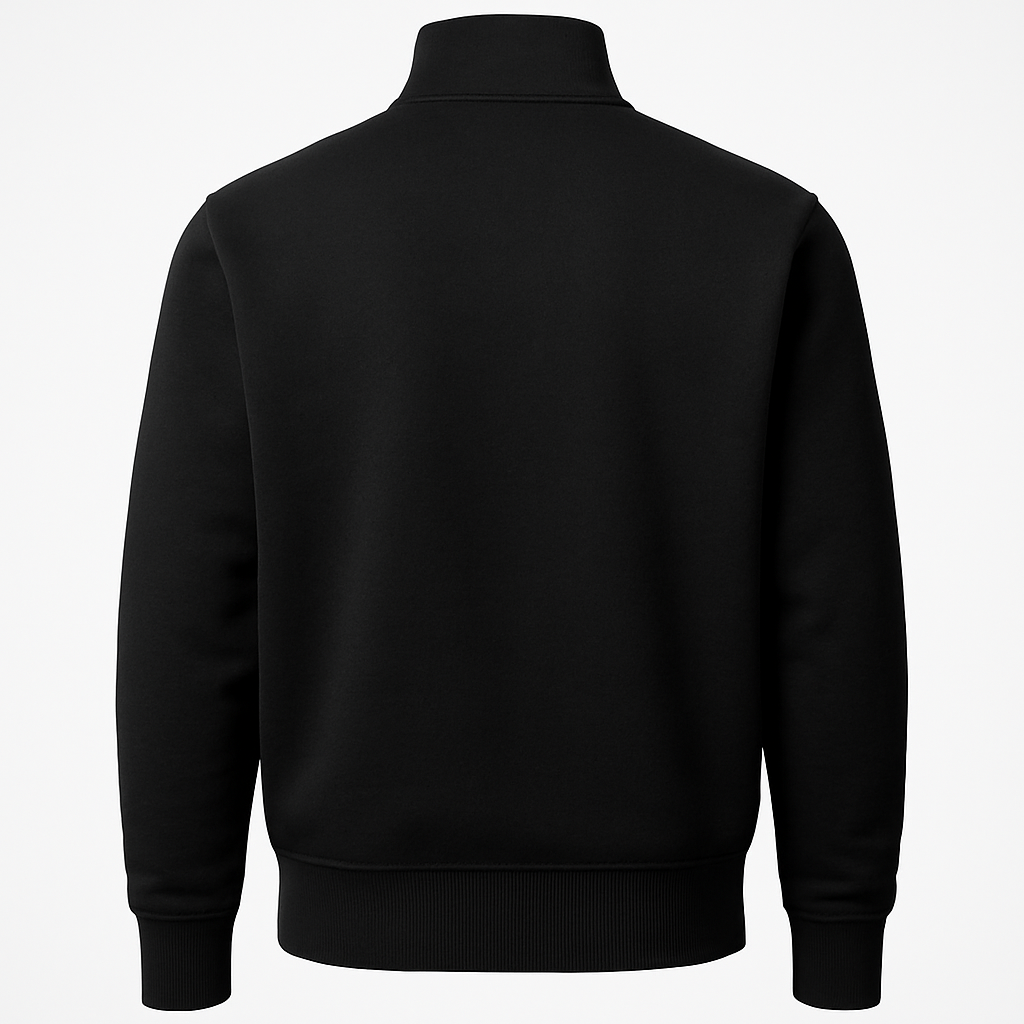 The Quarter-Zip - Raw Black