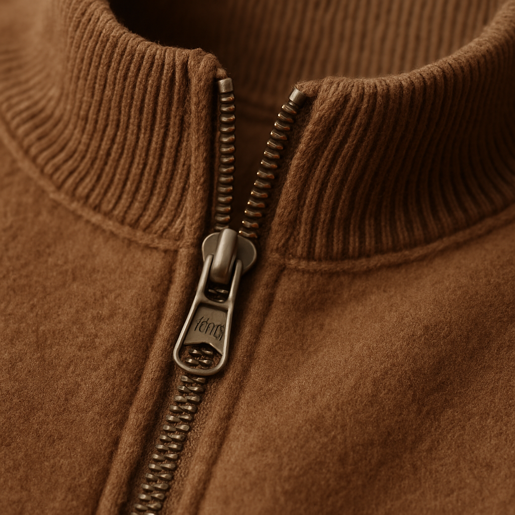 The Quarter-Zip - Raw Brown