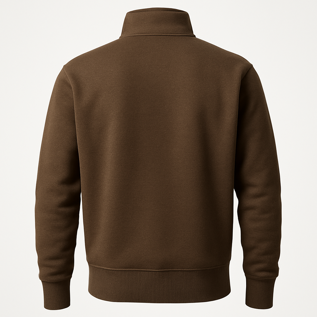 The Quarter-Zip - Raw Brown