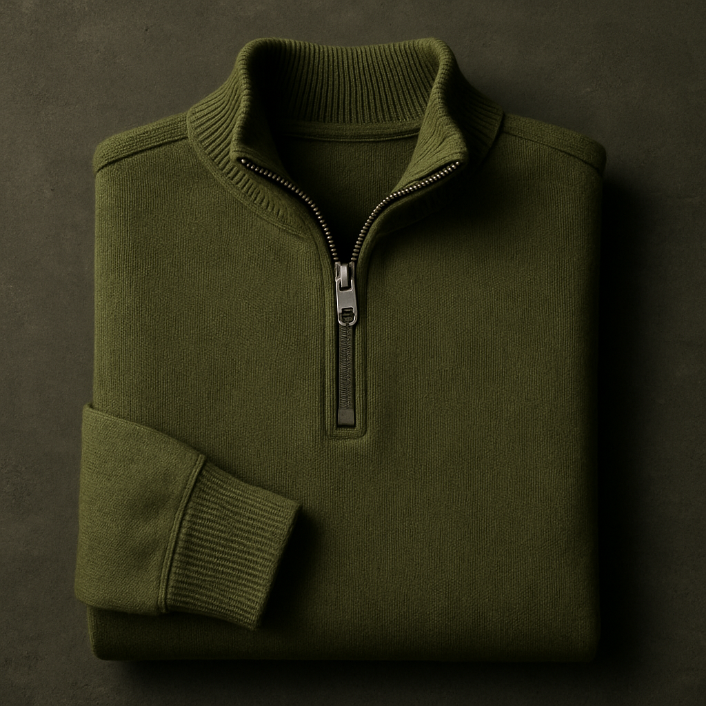 The Quarter-Zip - Dusty Olive